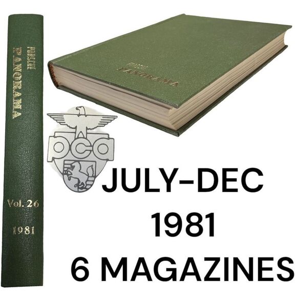 Porsche Panoramic Hardcover Bounded Magazines Vintage 1981 JULY-DEC PCA - Picture 1 of 11